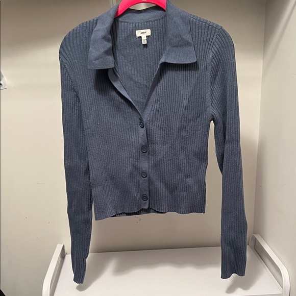 aerie Sweaters - Aerie Gray Ribbed Knit Sweater